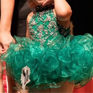 Elegant Green Formal Kids Dress